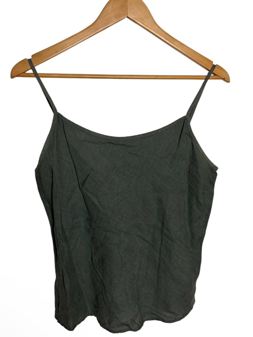 Bryn walker olive linen tank top size M